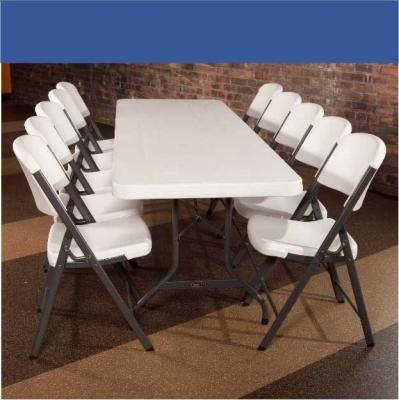 China Modern Popular Outdoor Furniture Plastic Restaurant Dining Hotel Banquet Wedding Folding Table for sale