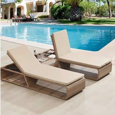 China Modern Chair Leisure Beach Furniture Manufacturer Beach Pool Sun Bed Outdoor Sun Sofa for sale