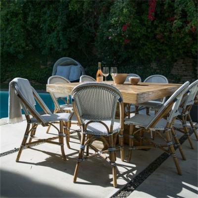 China Wholesale French Bistros Hotel Cafe Dining Chair Furniture Commercial Bistros Outdoor Restaurant Rattan Chair for sale