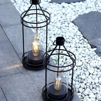 China Modern Garden Metal Sconce Decorative Black Outdoor Lantern With Candle for sale