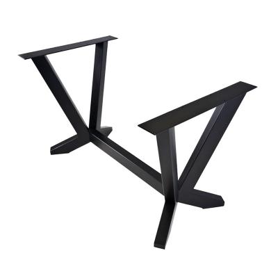 China Modern Table Frames Desk Industrial Cast Iron Steel Restaurant Bench Dining Cafe Dining Furniture Metal Table Legs For Table for sale