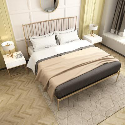 China New Design Home Metal Hotel Furniture Adjustable Bedroom Single and Double (Size) Bed For Sale for sale