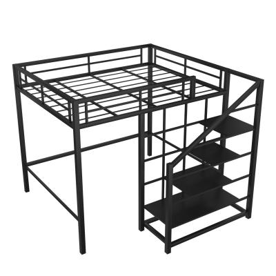 China Metal Bed Frame Loft Bed Home School Hotel Boarding Use Adult Bunk Beds (Size)Adult Student Adjustable for sale