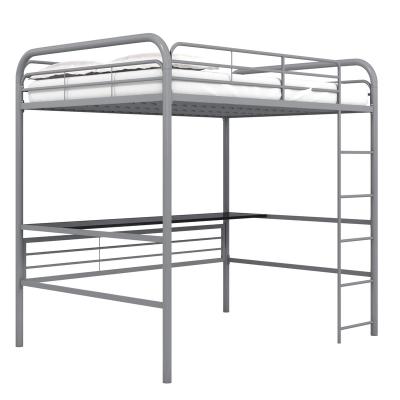 China Hot Sale Modern Loft Bed (Height) Adjustable With Desk Metal Bunk Bed For Adults Teens for sale