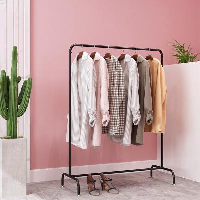 China Wardrobe Clothes Landing Rack Single Clothes Rack Single Landing Household for sale