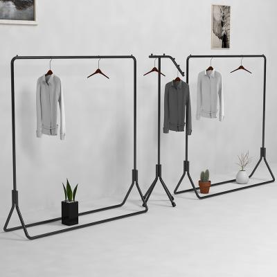 China Wardrobe Metal Coat Racks Landing Clothes Drying Rack Seamless Living Room Furniture for sale