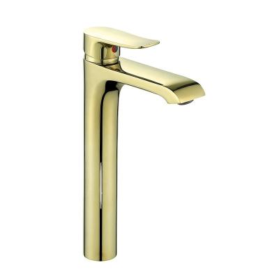 China High Basin Faucets OEM Basin Faucet Gold Faucet Metered Brass Basin for sale