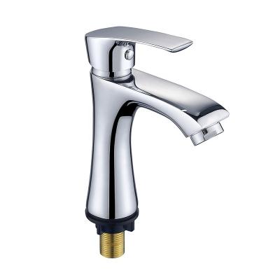 China High Quality Metered Cold Basin Faucets Bathroom Basin Faucet Chrome Plated Special Offer Basin Faucet for sale