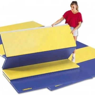 China Super Thick Gymnastics Stick And Mats High Quality PVC Material Folding Gym Mat for sale