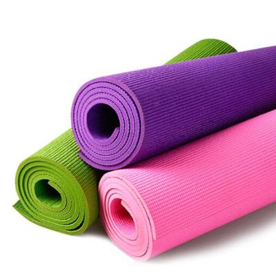 China Folding Fitness Mat Anti Slip Home Exercise Indoor Yoga Mat 4mm 6mm Thinck High Elasticity Soft PVC Anti-slippery for sale