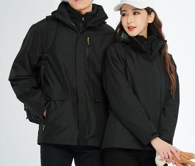 China 2022 New Breathable Men And Women's Jackets Heat Sealed Two Piece Cold-proof Outdoor Warm Waterproof Windproof Mountaineering Suit for sale