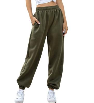 China Wholesale High Waisted Anti-Wrinkle Pile Casual Loose Oversized Joggers 2021 Spring Women Sweatpants for sale