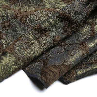 China JMR4871 Brocade Chenille Paisley Vintage Jacquard Mens Suit Luxury Metallic Shrink-Resistant Fall Wedding Prom Apparel Fabric for sale