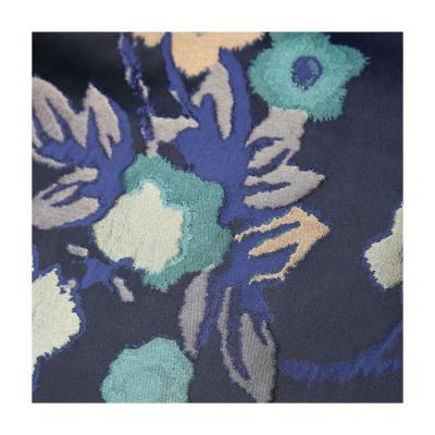 China Latest Design Shrink-Resistant Promotional Women Dress Flower Fabric Material Polyester for sale