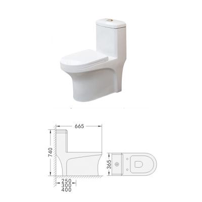 China Double-Flow Cheap Price Power Ware Large Diameter Flush Ceramic Sanitary Toilet 8352 for sale