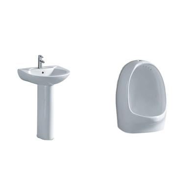 China Modern Mens Urinal And Pedestal Wash Basin Set 8515+8507 for sale