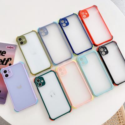 China Works With For Apple Matte Pc Phone Case For Iphone 2020 12 11 7 Transparent Luxury Waterproof 8 Covers Square For Iphone xs Xr Phone Case for sale