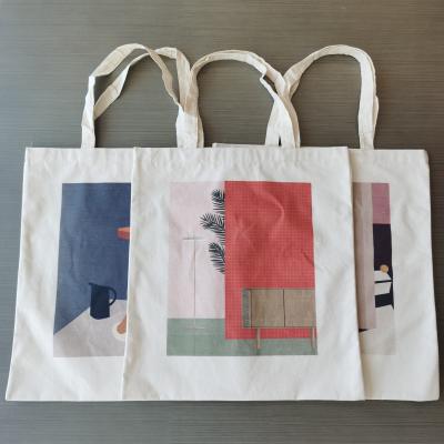 China Custom printed eco friendly cotton reusable eco logo organic bag, reused cotton bags, reusable organic cotton wholesale shopping bag for sale