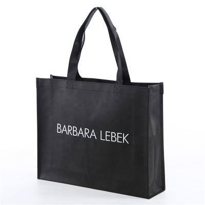 China Reusable 80gsm non woven shopping bags handled with logos for sale