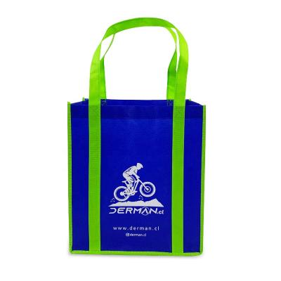 China Custom Eco Friendly Handled Recycle Durable Extra Large Tote Polypropylene Non Woven Reusable Grocery Bags With Logo for sale