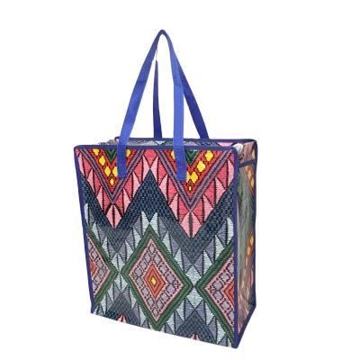 China PP Woven Handled Laundry Bag With Zipper , PP Woven Bags For Africa Market for sale