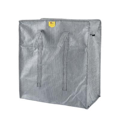 China Wholesale Waterproof Reusable Handled Shopping Bag, 200GSM Laminated Africa PP Woven Shopping Bag With Double Iron Zipper for sale