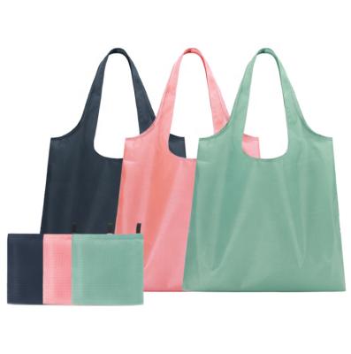 China Backback Eco Folding Nylon Grocery Bag , Polyester Shopping Bag Folding for sale