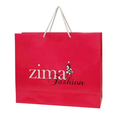 China Custom Handled Paper Gift Bag for sale