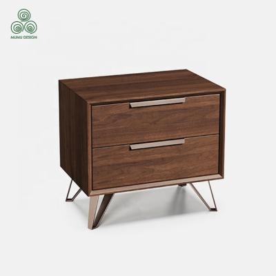 China Durable MUMU Rustic Scandinavian Selling Wooden Cupboard For Bedroom Storage Bedside End Table Nightstand for sale