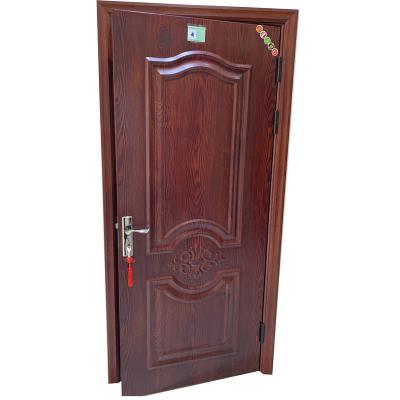 China QIFAN BRAND waterproof beach aluminum interior door swing with paint wood technology waterproof anti rust residence door for sale