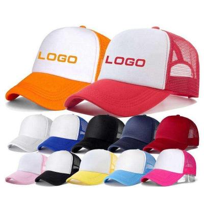 China breathable & Wholesale Waterproof Mesh Trucker Hats With Custom White Sports Hats Mens 5 Panel Baseball Hats Logo for sale