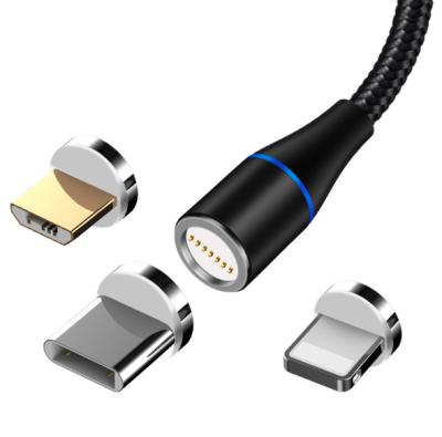 China 3A 3A USB/Type-C/IOS Fast Charging LED Cable Fast Charging Magnetic Micro Cable for sale