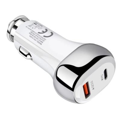 China Cell Phone 38W QC3.0 + PD Car Charger For Mobile Phone for sale