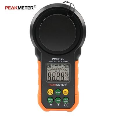 China Yes PM6612L Digital / FC Lux Meter With Automatic / Manual Lux Meters 0 - 200000 Lux Range for sale