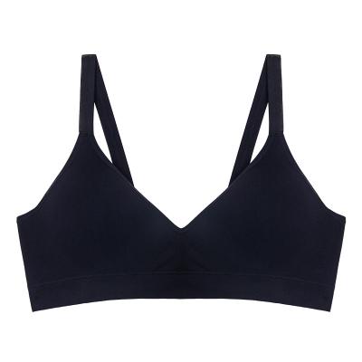 China 2021 Custom Logo Nylon QUICK DRY Seamless Soft Women's Breathable Bra for sale