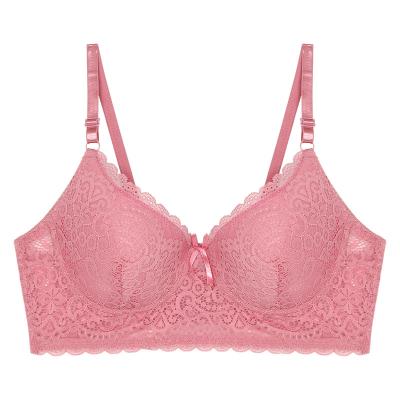 China Thin Seamless Underwire Plus Size Full Lace Bra Large Sexy Bra Large Size Women's Bra for sale