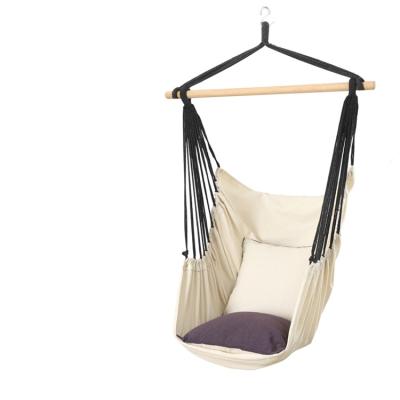 China Modern low price guaranteed quality cotton macrame outdoor swing hammock swing hanging chair for sale