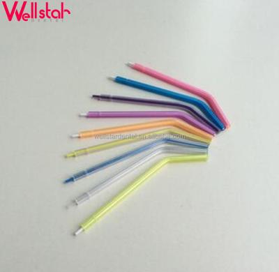 China PVC With Metal Dental Materials Air Water Syringe Tips With Stainless Steel Core Disposable Syringe Tips Multicolor Color for sale