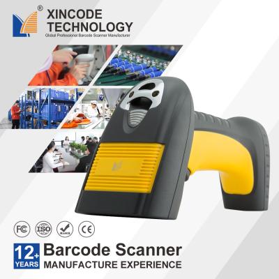 China Xincode Tablet Industrial Waterproof ABS Laser Barcode Scanner IP67 Handheld Cable 1D Code Reader for sale