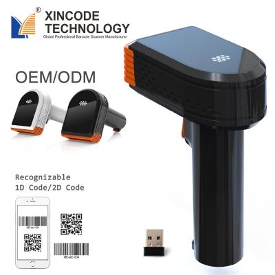 China ABS+PC Xincode QR 2D Barcode Wireless 2.4G Long Distance Scanner for sale