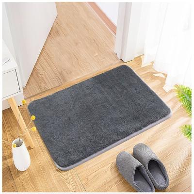 China Long Lasting Plush Material With Soft Foot Step Feeling And Best Quality Bathroom Microfiber Water-absorbing Bath Mat for sale