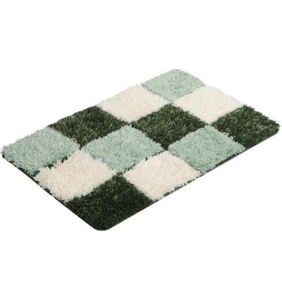 China Viable Modern Style Shaggy Soft Thick Bath Mat, Non-Slip Machine Wash/Dry Absorbent Shower Bathroom Covers for sale