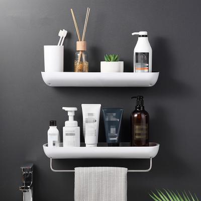 China Wall-mounted type wall-mounted, multifunctional, with towel rack, kitchen/shower room/bathroom storage shelf for sale