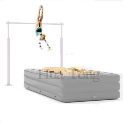 China Waterproof Inflatable Pit Fitness Gym Dance Party Gymnasics Artistic Equipment Foam Air Training Pad for sale