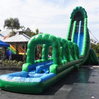 China Plato Cheap Large Adult Kids Inflatable Water Slide Bouncer Pool Slip n PVC Tarpaulin Slides for sale