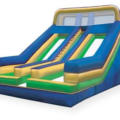 China Outdoor Inflatable Dry Water Slide Bouncer Yoga/Dance/Training Exercise Blast Slide For Adult Children for sale