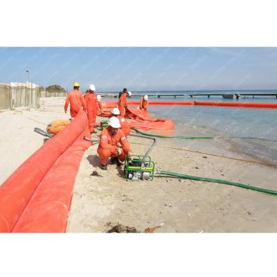 China Water Filled Oil Retaining Boom Floating Barrier Flood Control Inflatable Flood Barrier Flood Barrier for sale