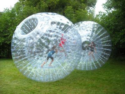 China Cheap Inflatable Toy 3m PVC Zorbing Ball Human Size Airtight Grass Zorb Ball for sale