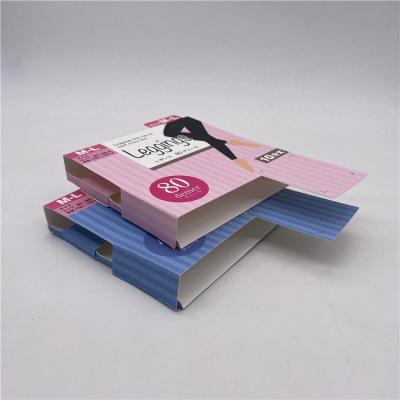 China Sustainable Manufacturer Supply Fashionable Folded Recycled Paper Card Socks Hang Tag Sock Card for sale