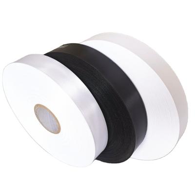 China High tenacity wholesale and retail high quality polyester satin ribbon in garment care label for sale